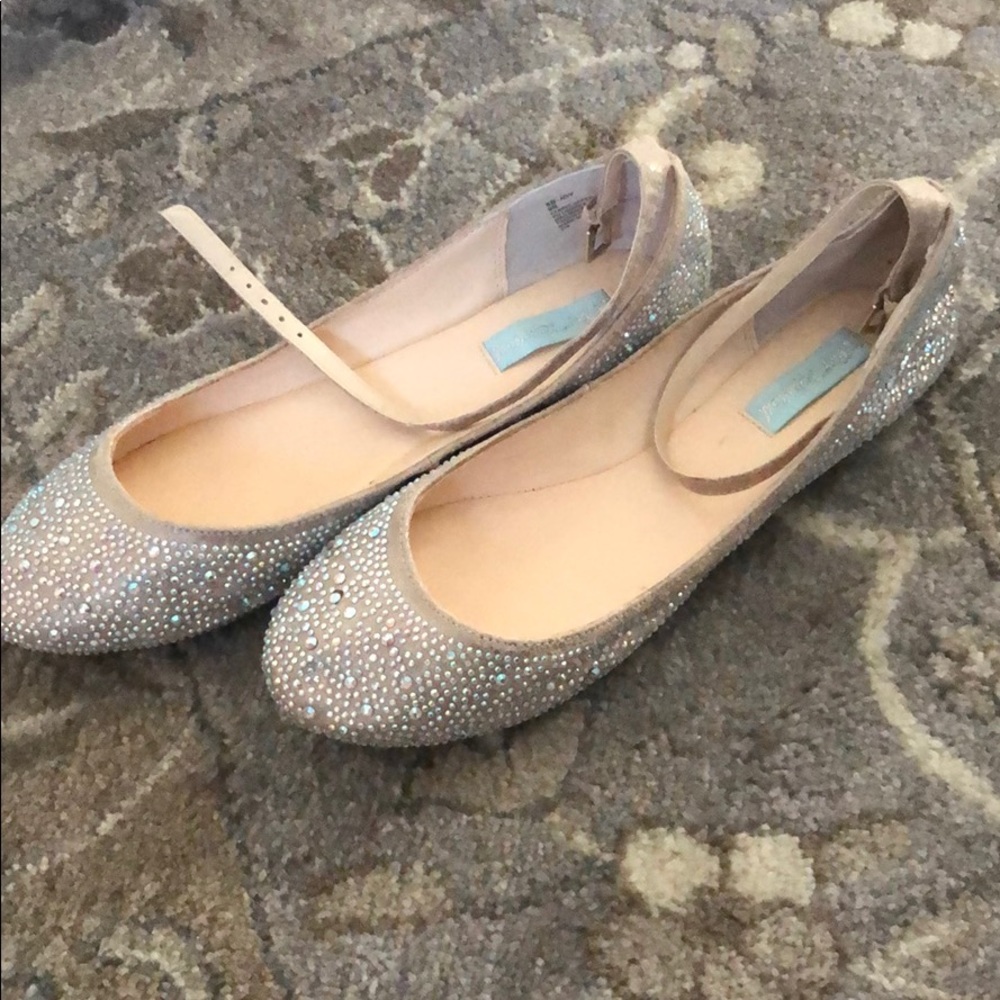 Betsey Johnson Blue collection flats.